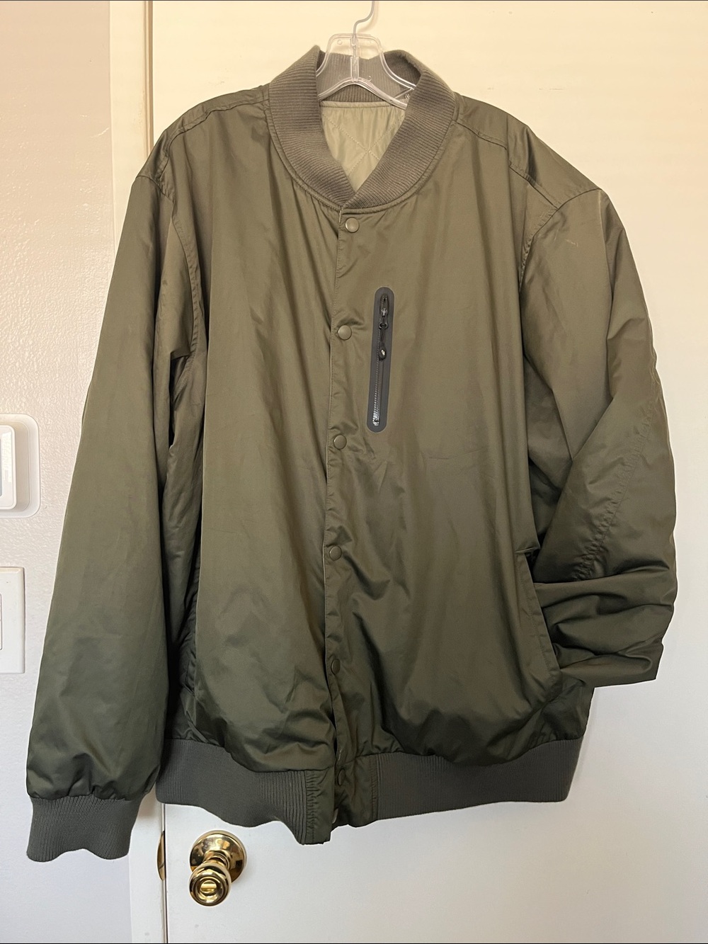 Nike Bomber Jacket Size XXXL Oil Green Sportswear Reversible